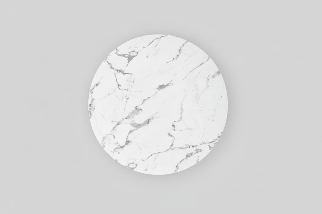 Marble Cube Pedestal Dining Table