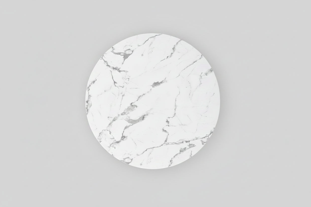 Marble Cube Pedestal Dining Table