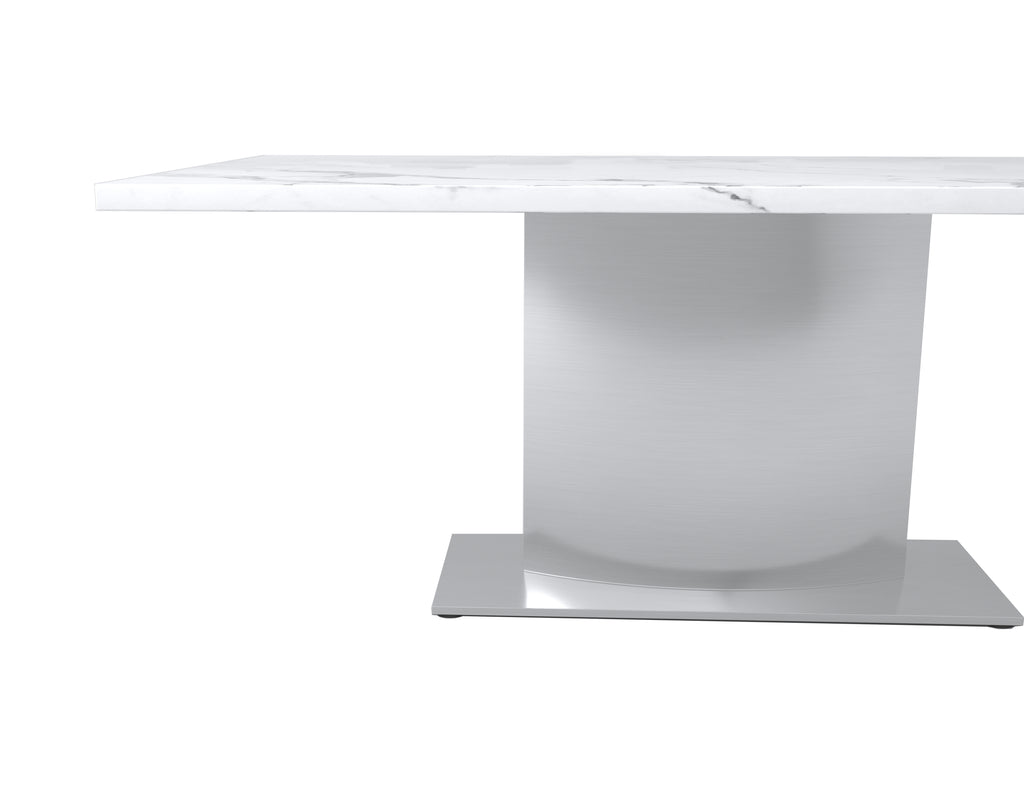 79" Rectangular Marble Dining Table