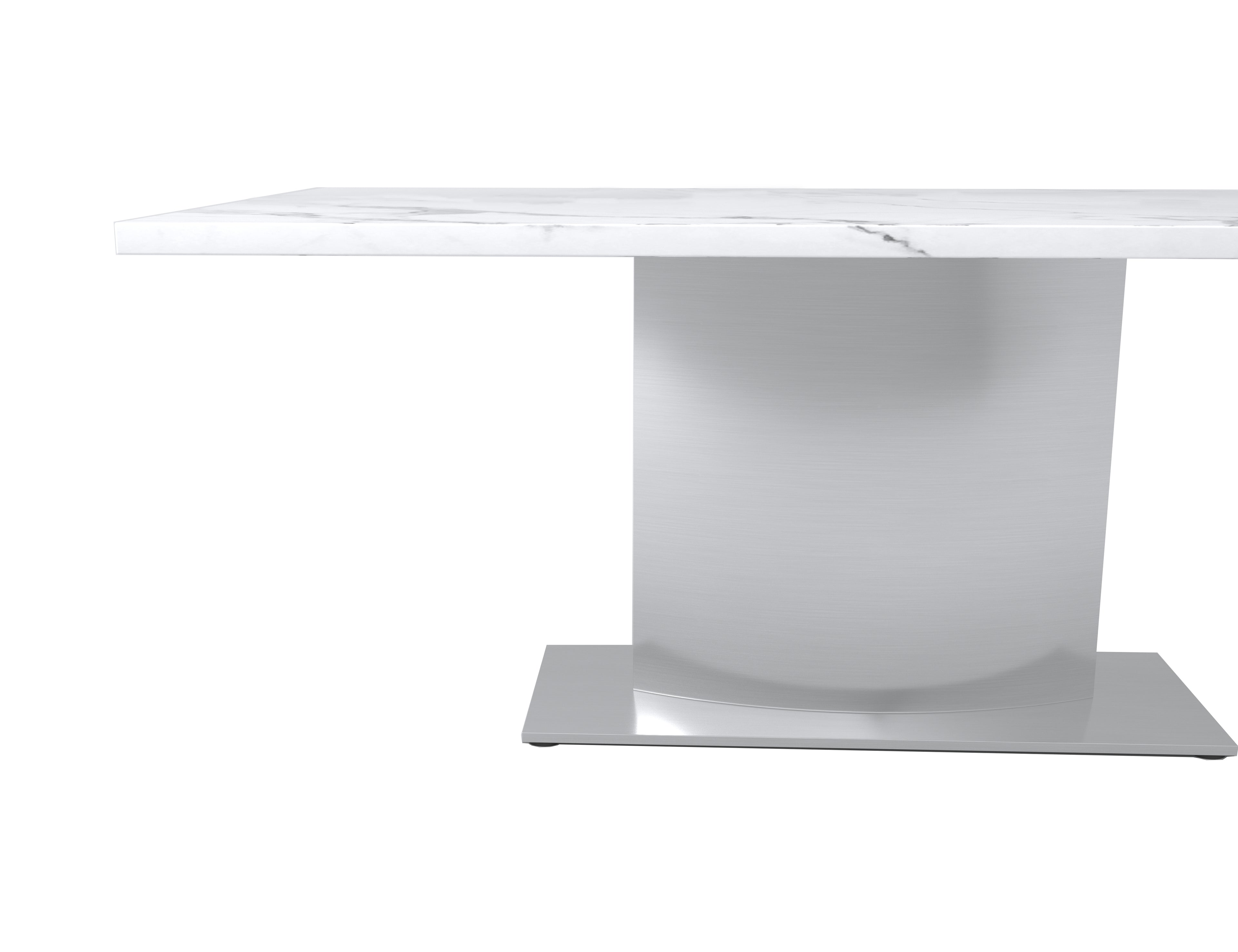 79" Rectangular Marble Dining Table