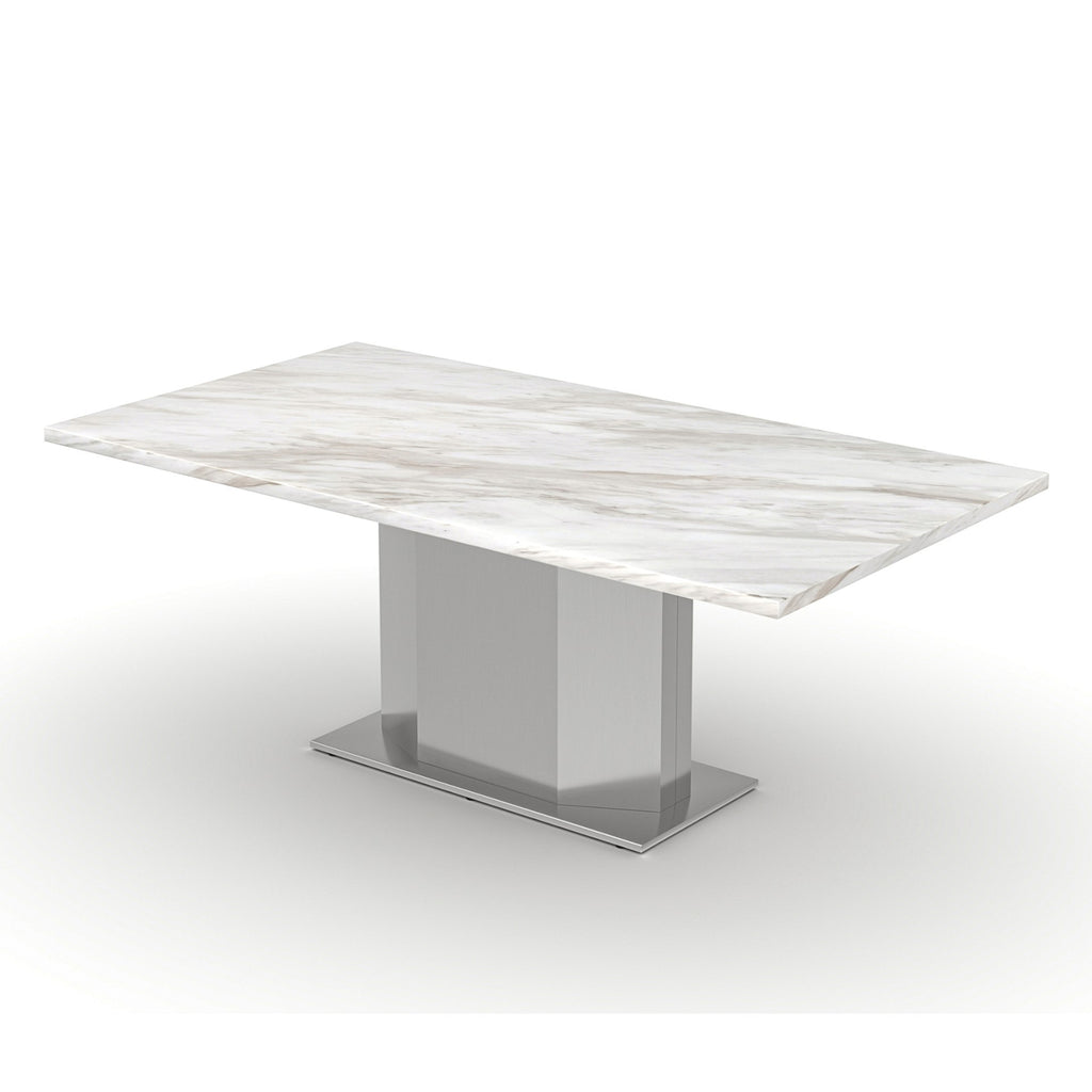79" Rectangular Marble Dining Table