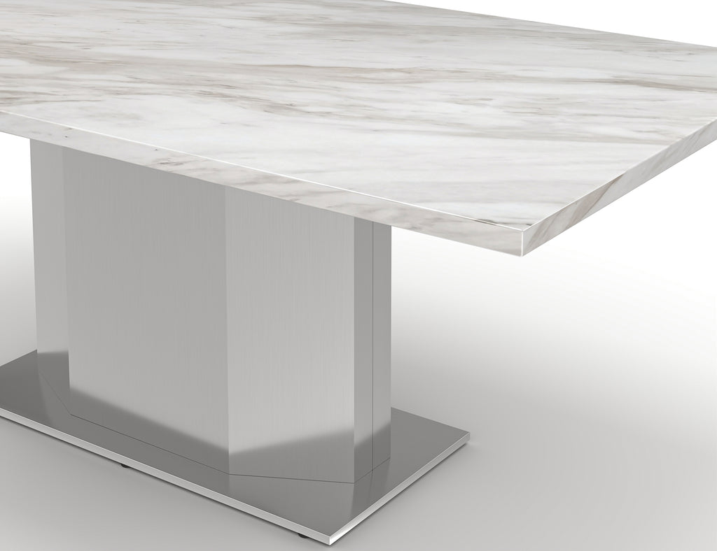 79" Rectangular Marble Dining Table