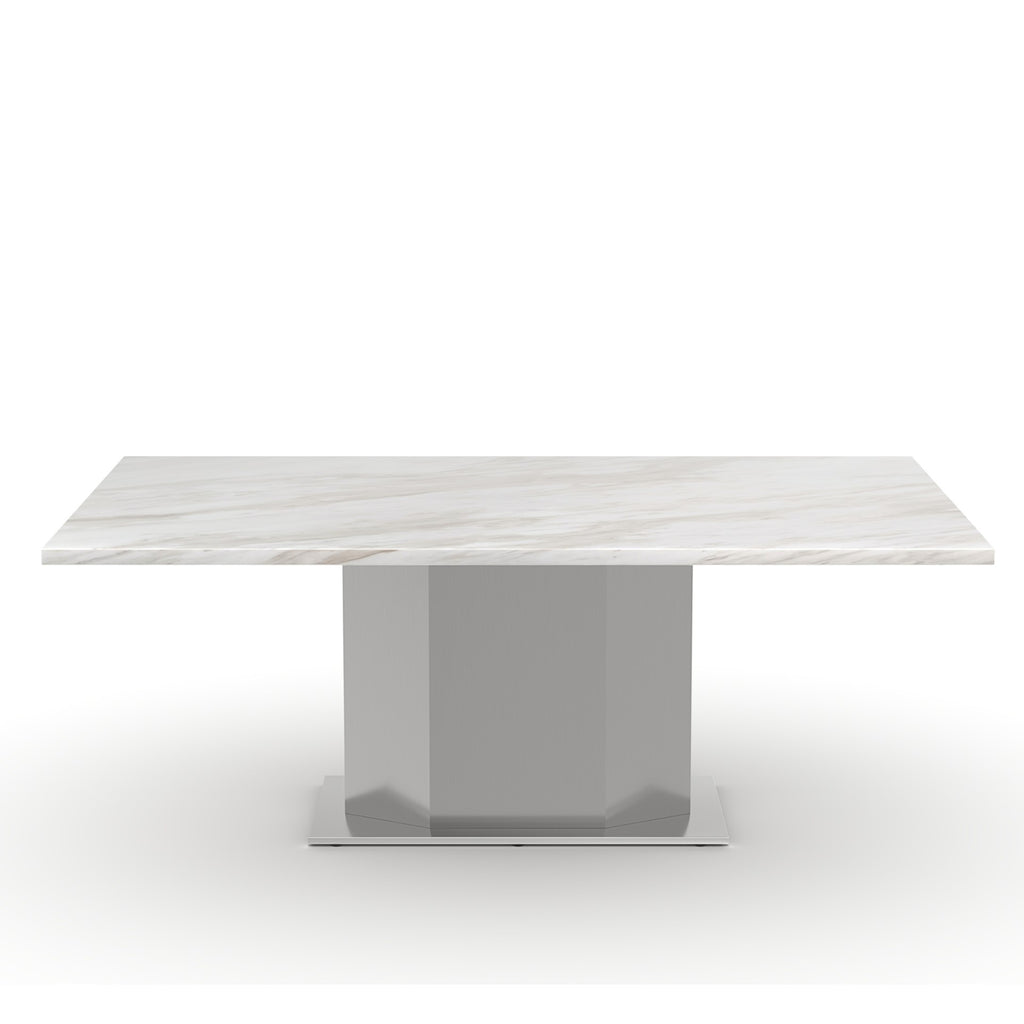 79" Rectangular Marble Dining Table