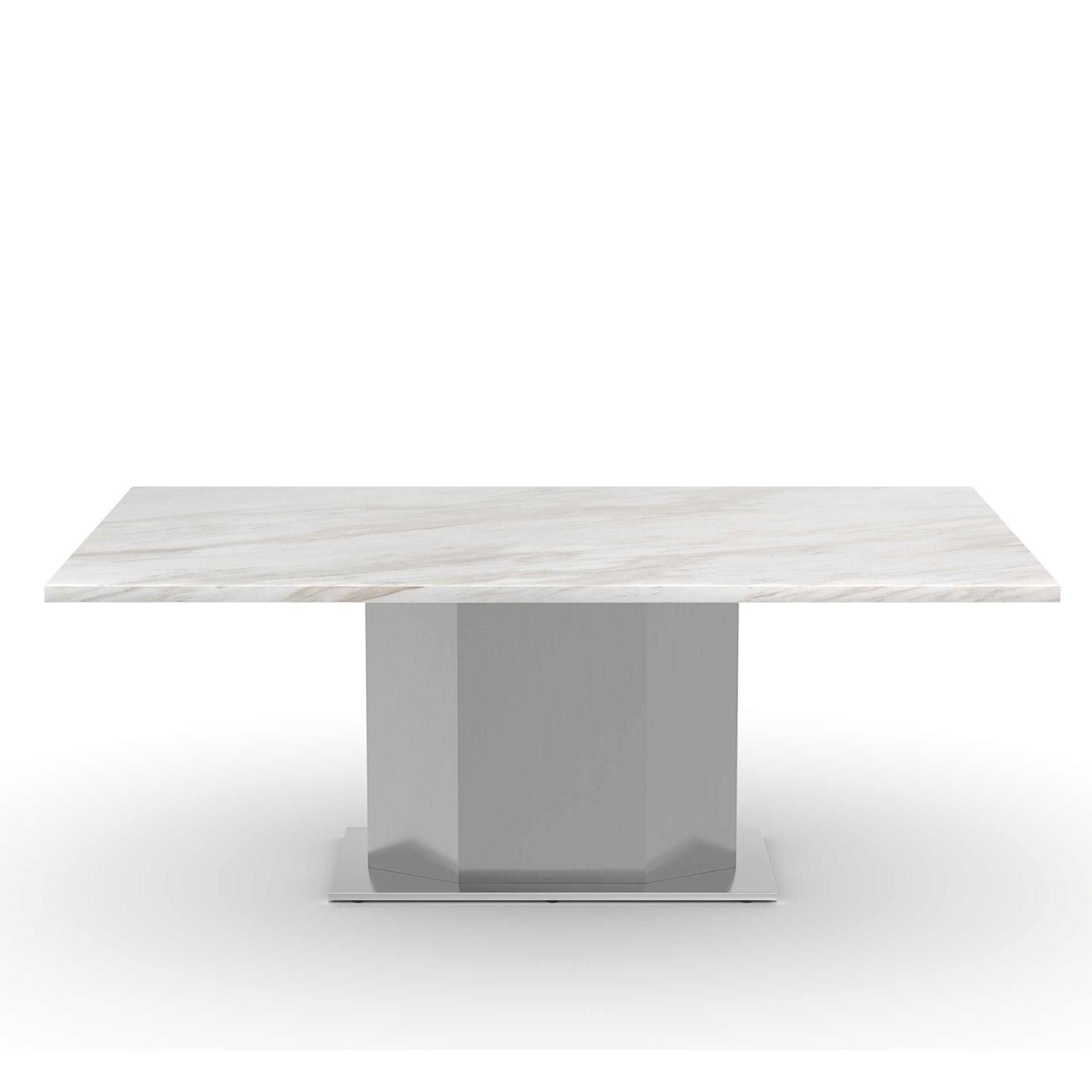 79" Rectangular Marble Dining Table